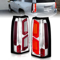 ANZO 2015-2020 Chevrolet Tahoe LED Tail Lights w/ Light Bar Chrome Housing Clear Lens 311376