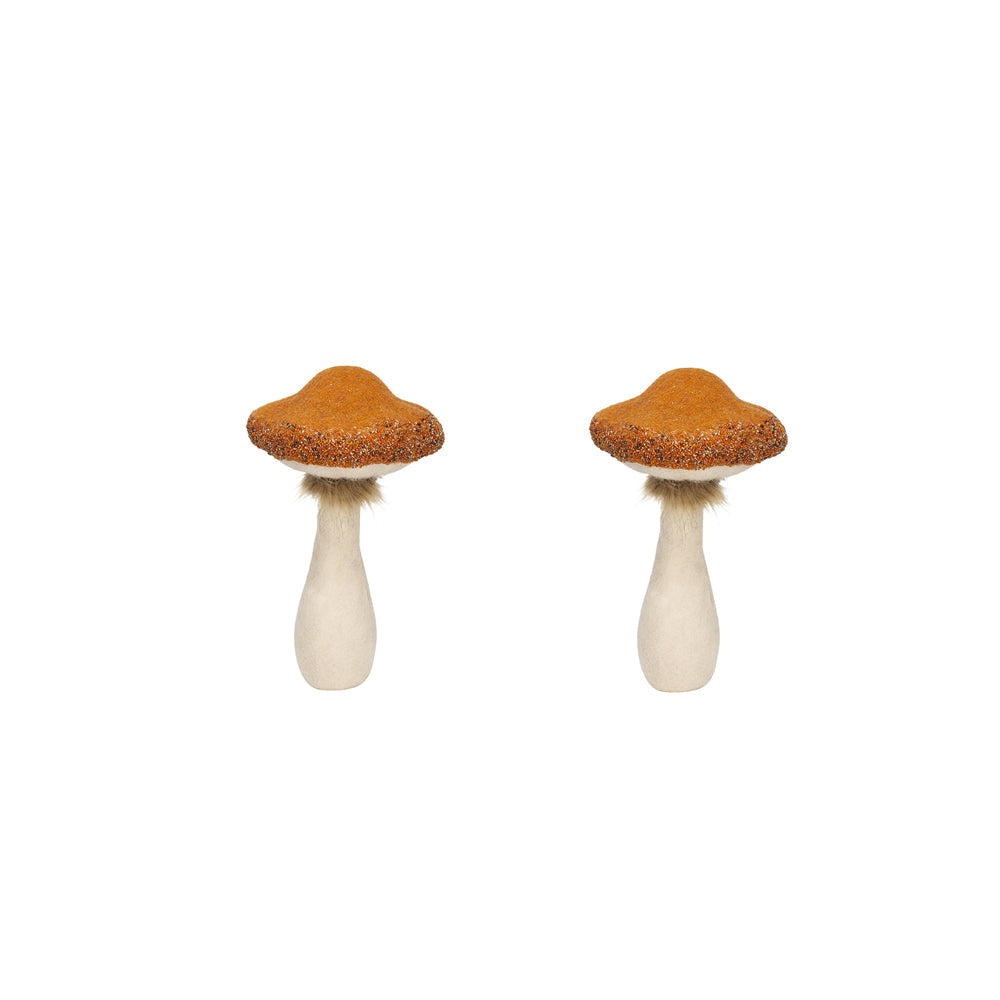 Farmhouse Mushroom Figurines - Set of 2