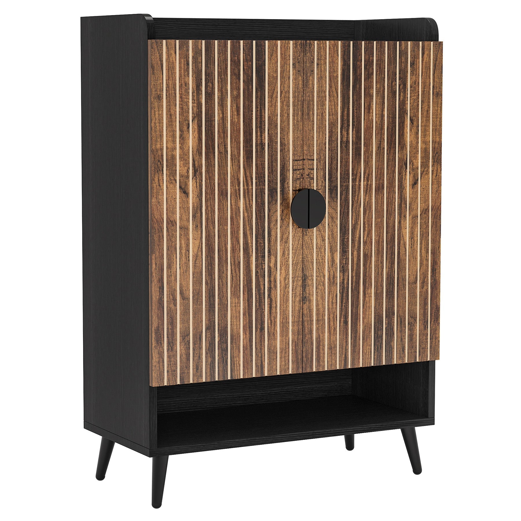 29.6 Inches Rustic Brown Shoe Cabinet