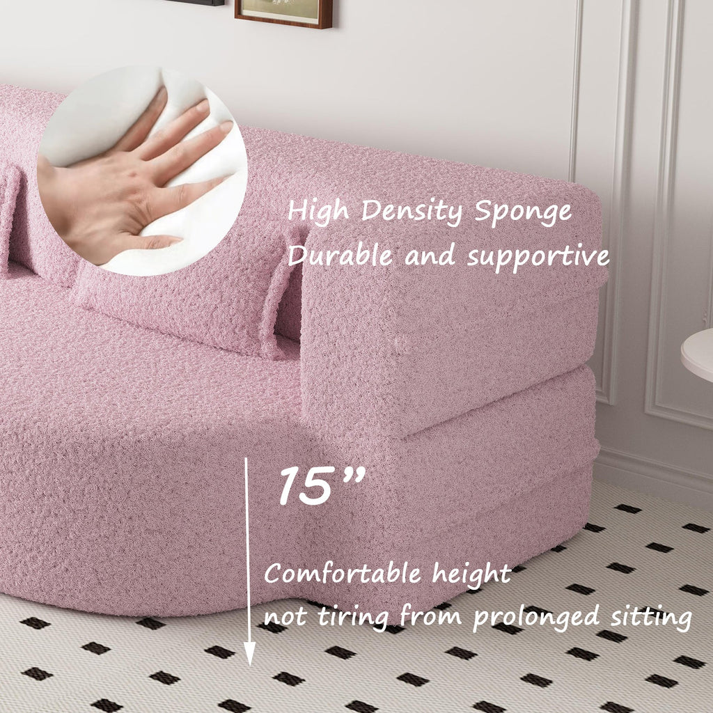 Modern Floor Sofa With 2 Pillows