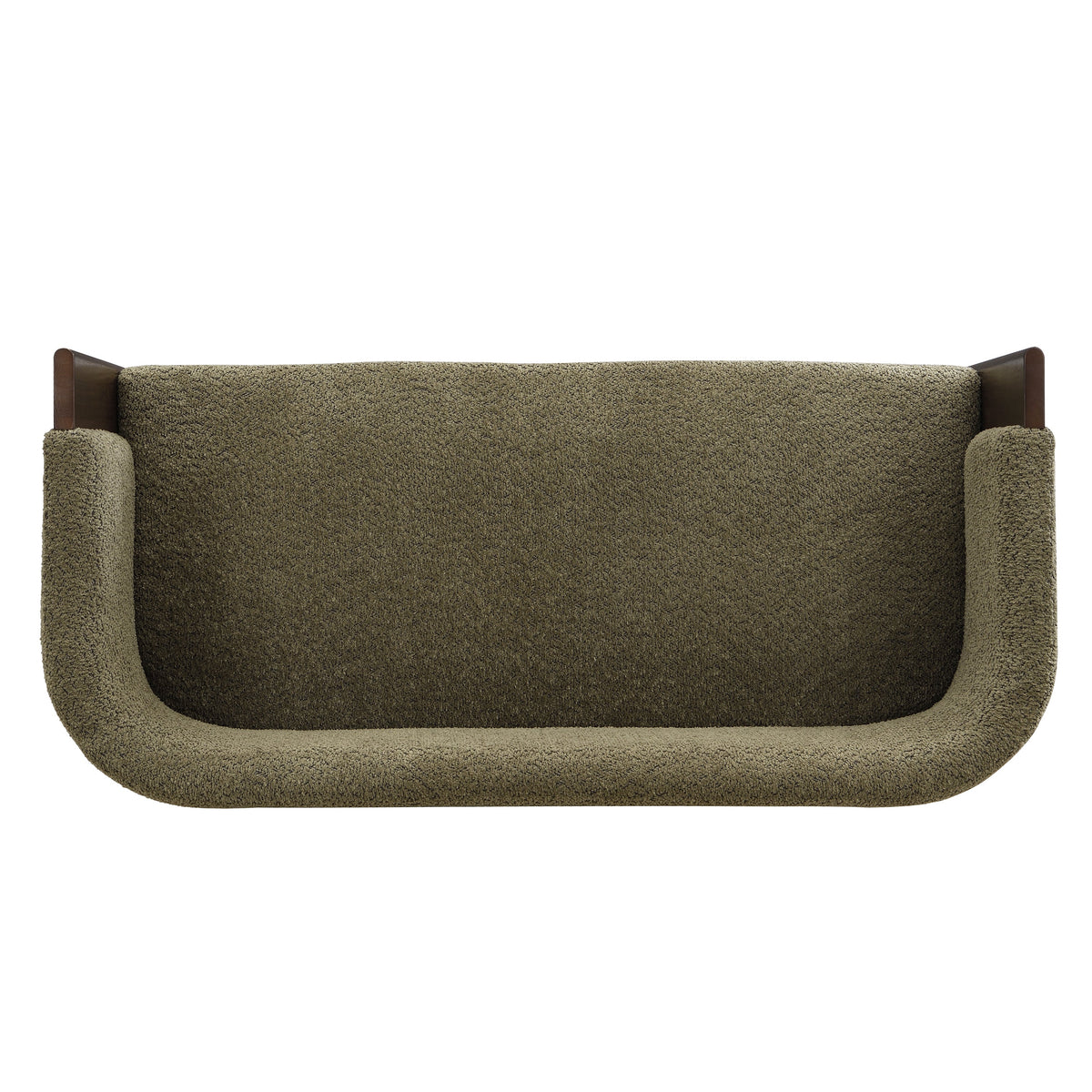 48.5" Upholstered Solid Loveseat (Walnut+Green)