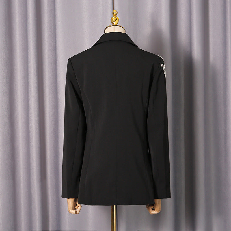 Womens Versatile And Loose Fitting Petite Tailored Blazer