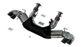Borla 20-23 Chevy Corvette 6.2L V8 AT w/o NPP 3in ATAK Catback Exhaust - Black Chrome Tips 140841BC