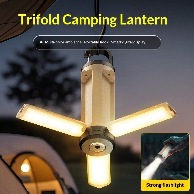 Multifunctional Foldable Four-LeafThree-Leaf Camping Lamp
