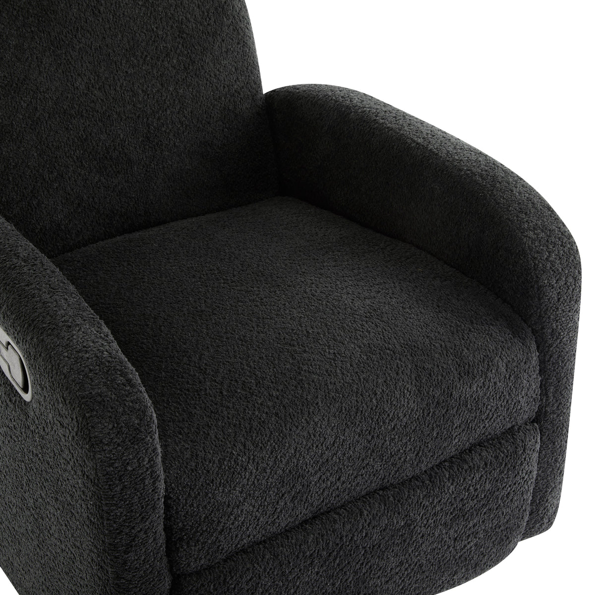 360 Swivel and Glider Recliner Chair - Black