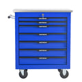 7 Drawers Multifunctional Tool Cart with Wheels - Blue & Black