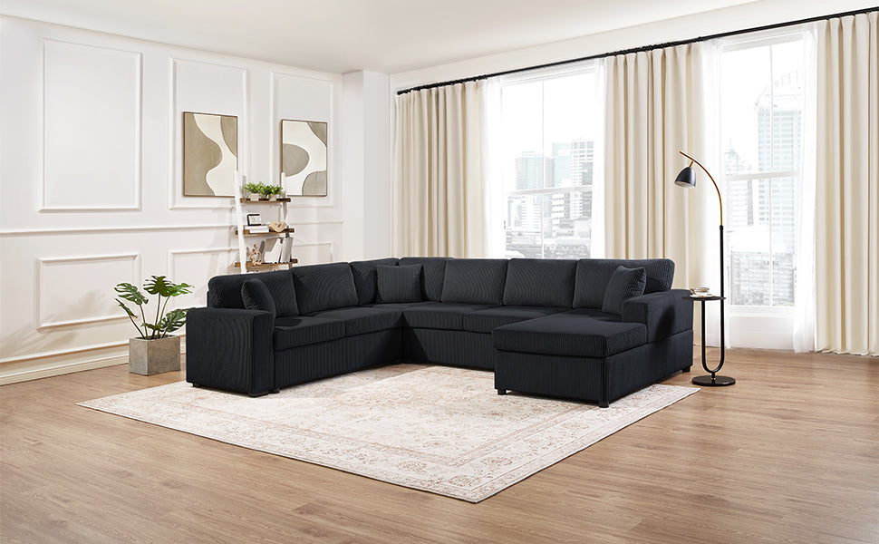 Oversized Sectional Sofa with Chaise Lounge
