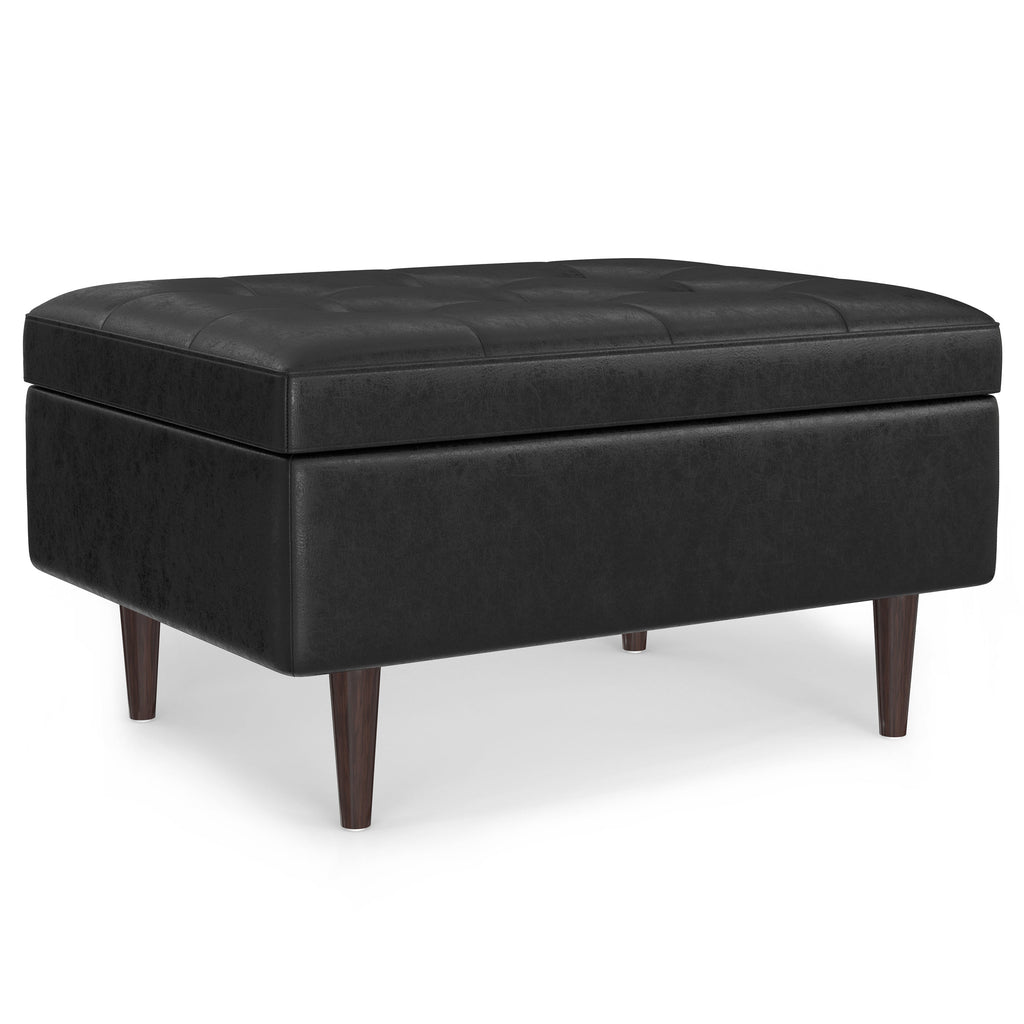 Shay Mid Century Small Coffee Table Storage Ottoman