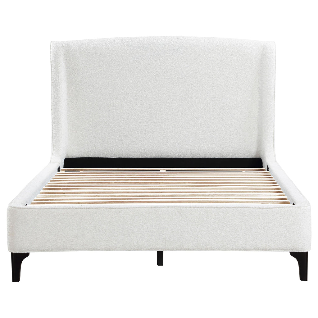 Theodore Snow Upholstered Queen Wingback Bed
