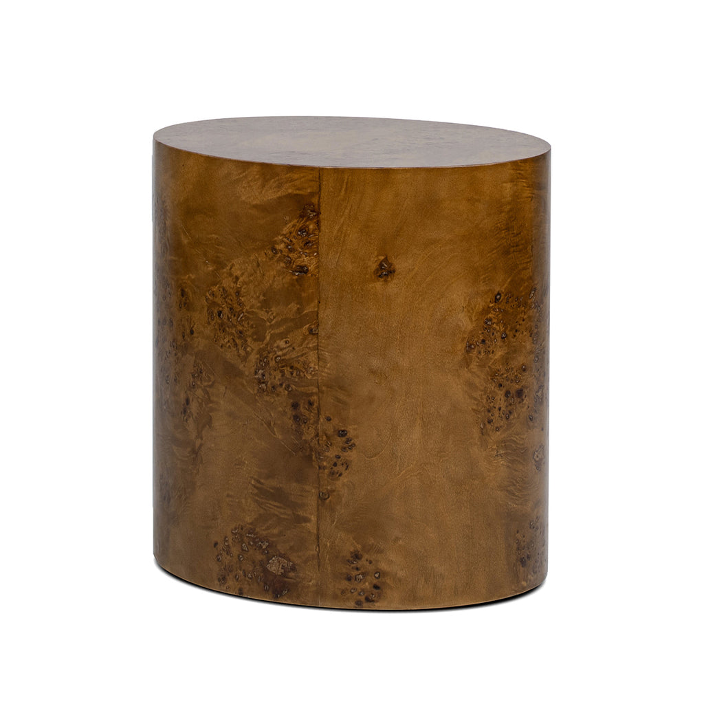 Nebula 20" Accent Oval Pillar Side Table