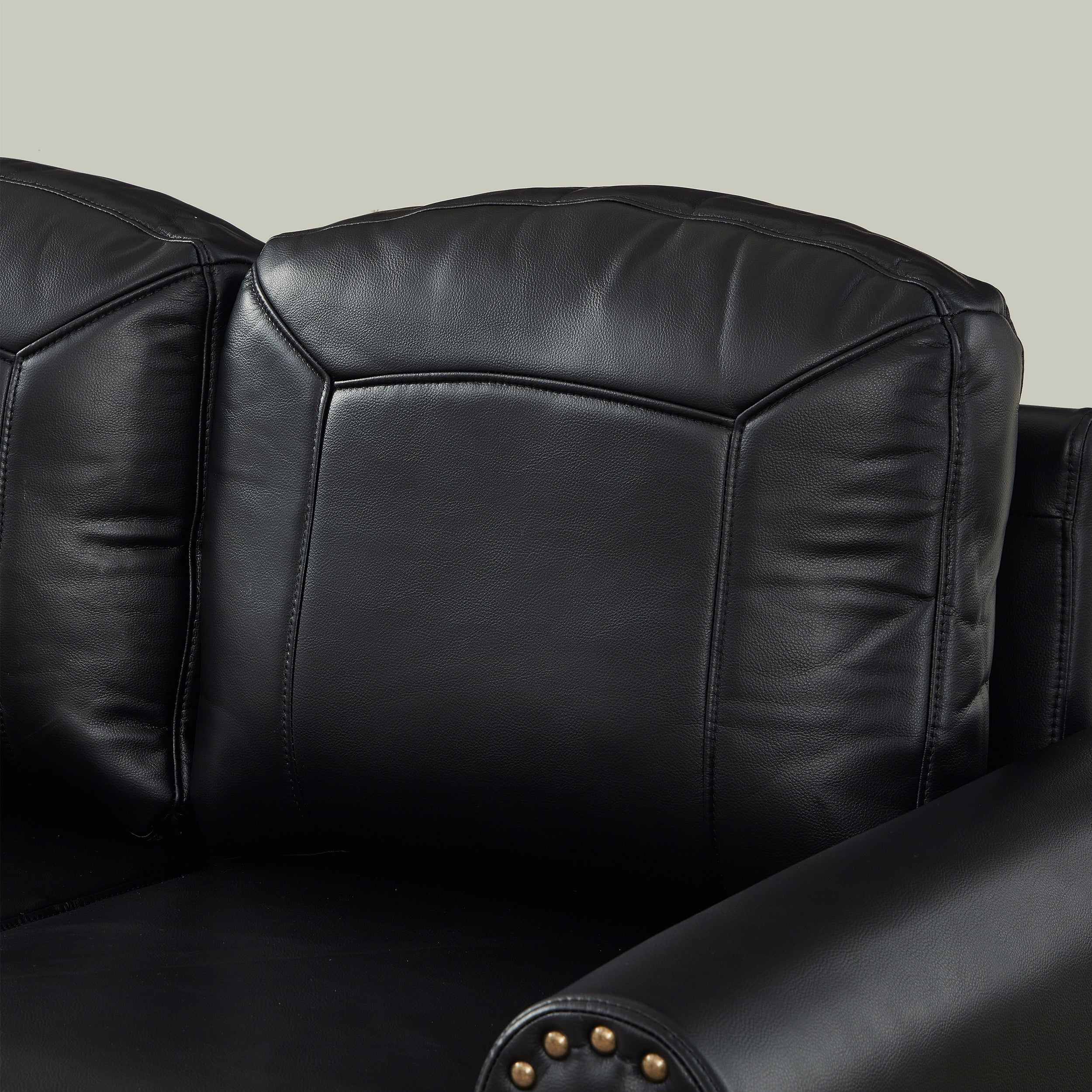 Classic 59" Faux Leather Loveseat