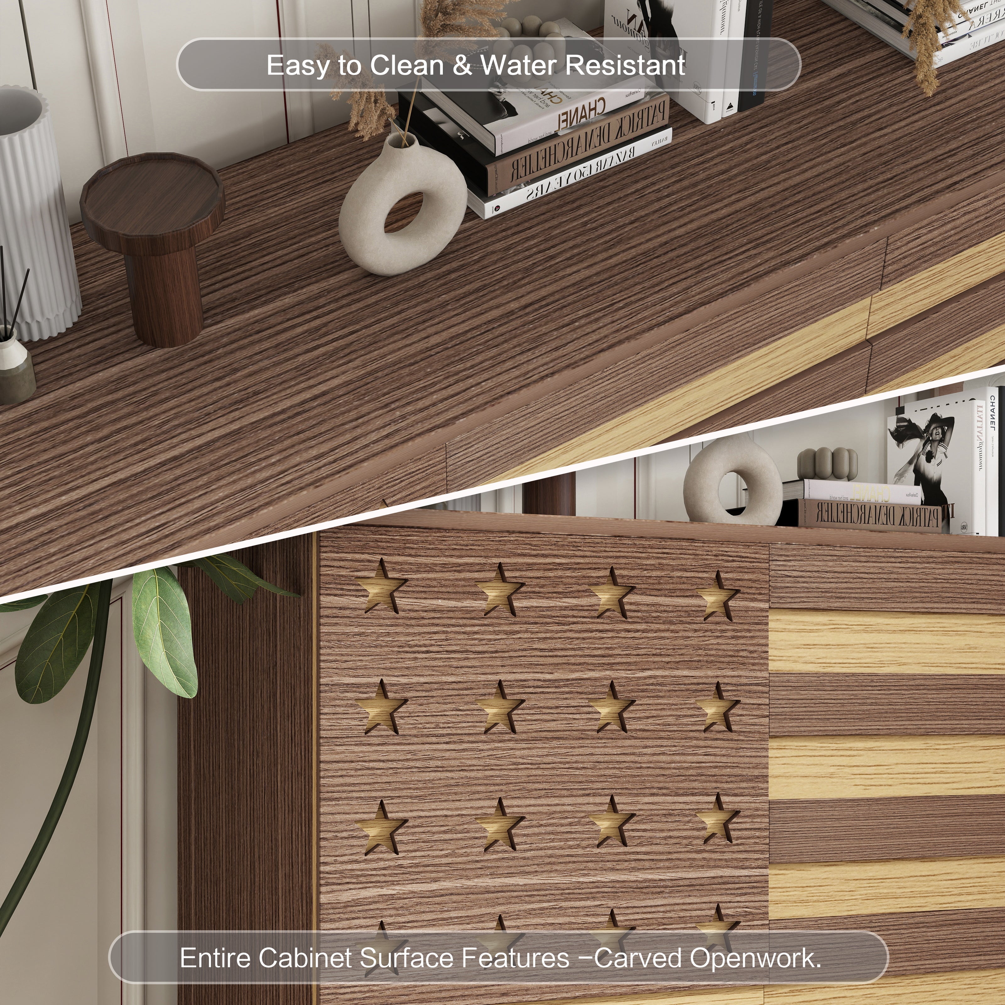 55" Buffet Sideboard Cabinet Storage