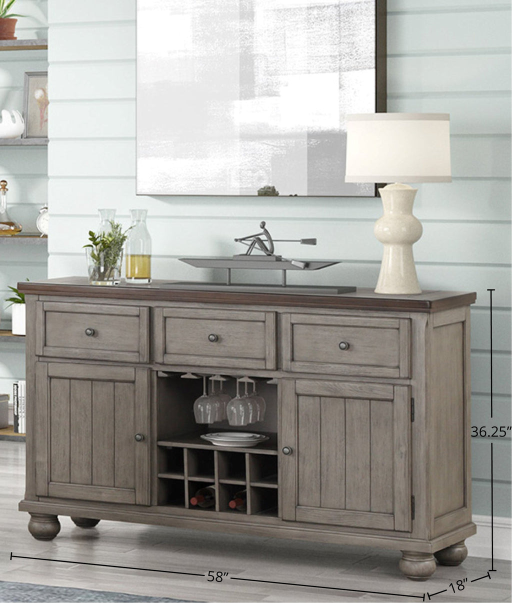 Rustic Two Tone Sever With Powerpack