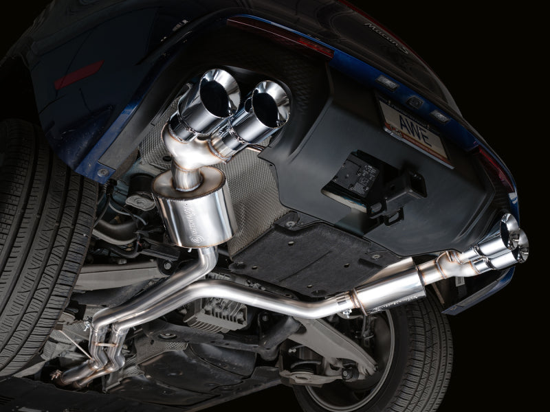 AWE Tuning 19-21 Porsche Macan 3.0T/2.9TT Touring Edition Catback Exhaust w/ Chrome Silver Tips 3015-42951