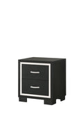 Modern Glam 2-Drawer Nightstand