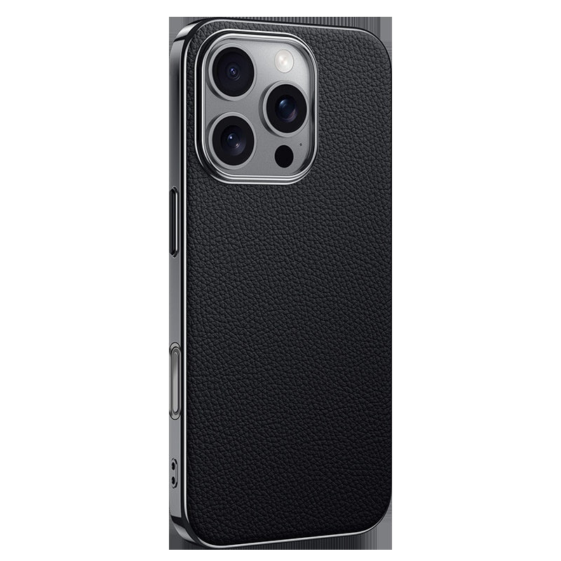 Versatile, High-end Metal-lens Leather Phone Case