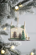Decorative Hanging Christmas Tree Tent Ornaments - Set of 6