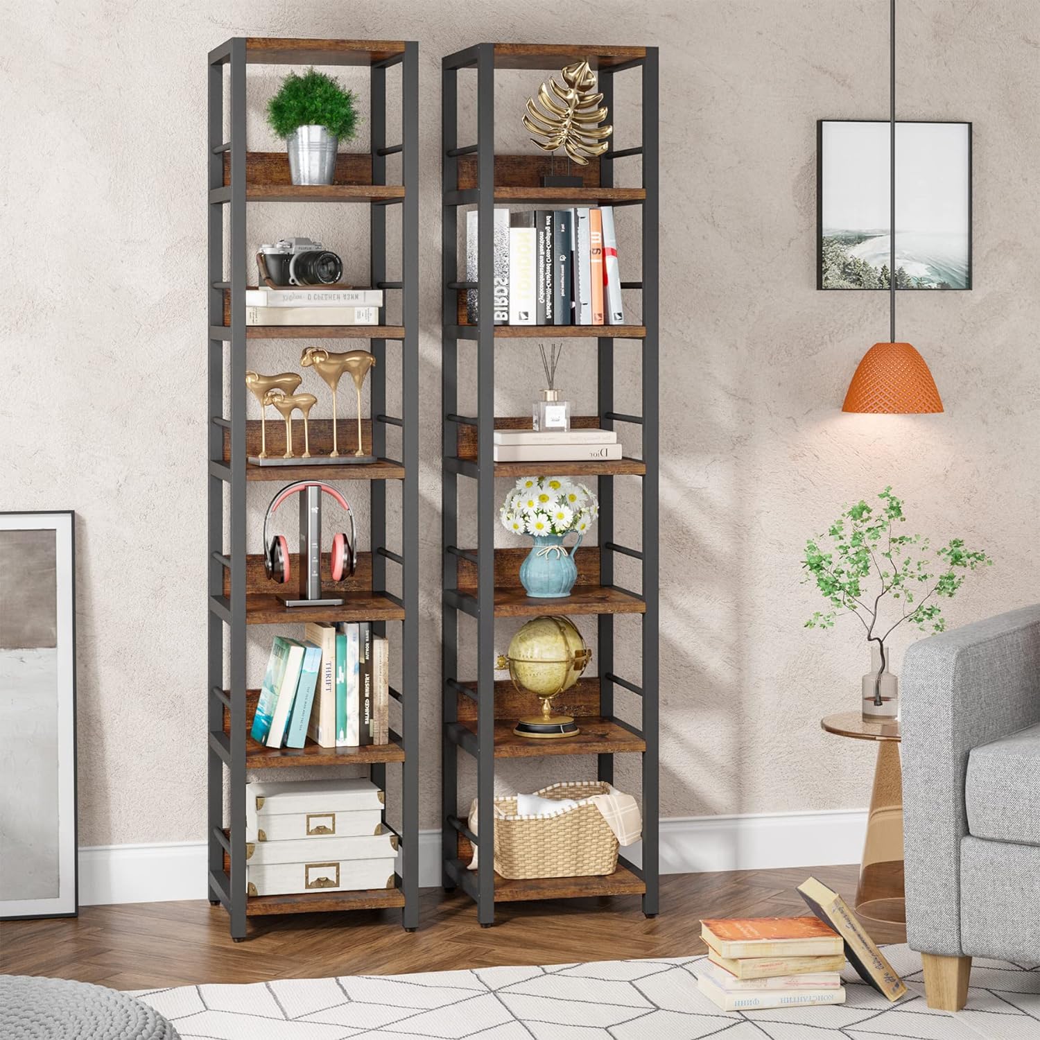 74.80" Tall 6-Tier Corner Shelf