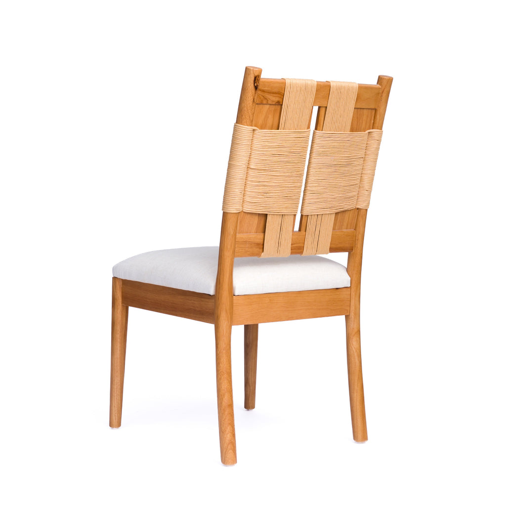 2-Piece Paper Rope Dining Chairs Set