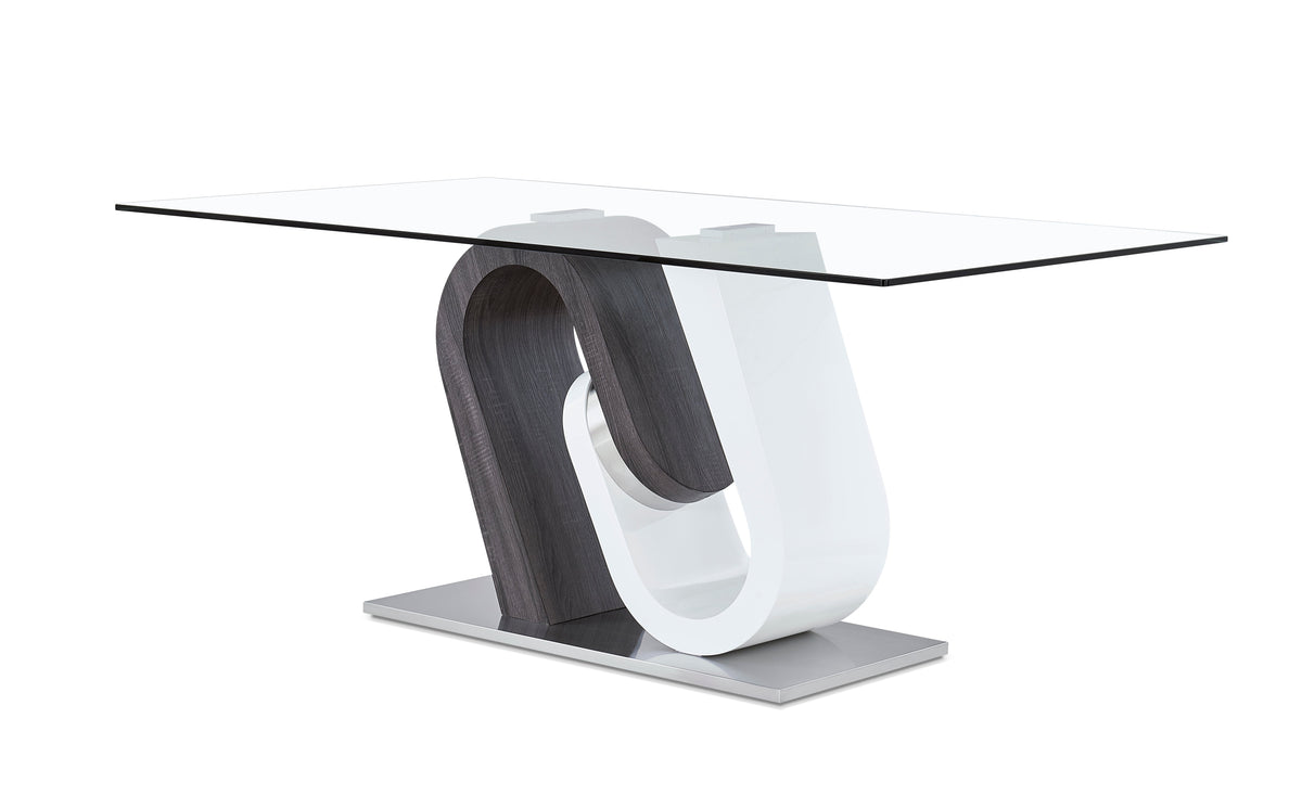 Tony Dining Table Grey/White