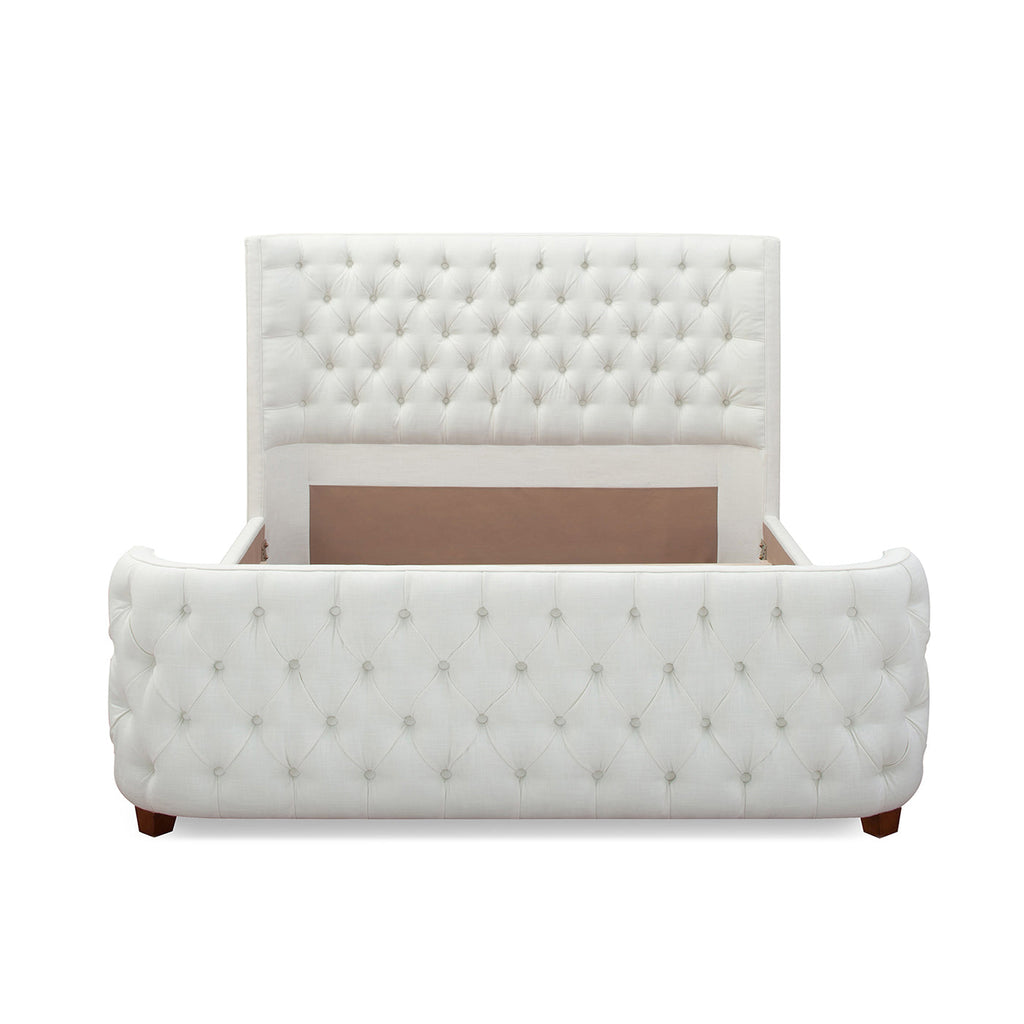 Brooklyn Queen Tufted Panel Bed Headboard and Footboard Set