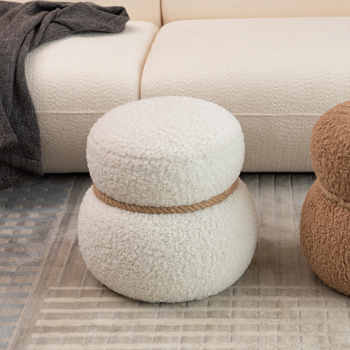 White Snowman Ottoman