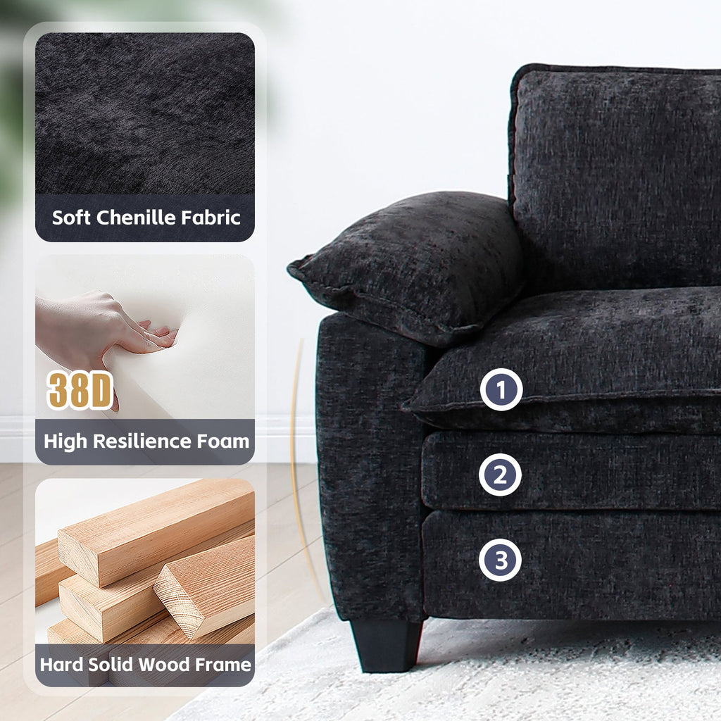 Living Room Furniture Big Loveseat Luxury Couch