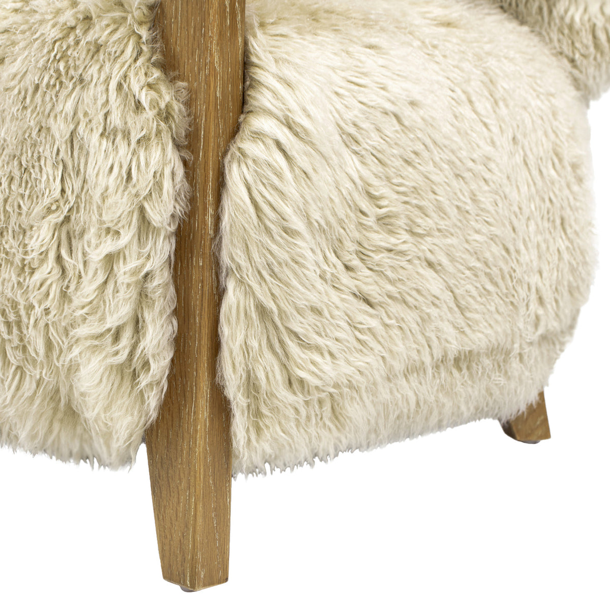 Enchante 52.5" New Zealand Sheepskin Accent Loveseat