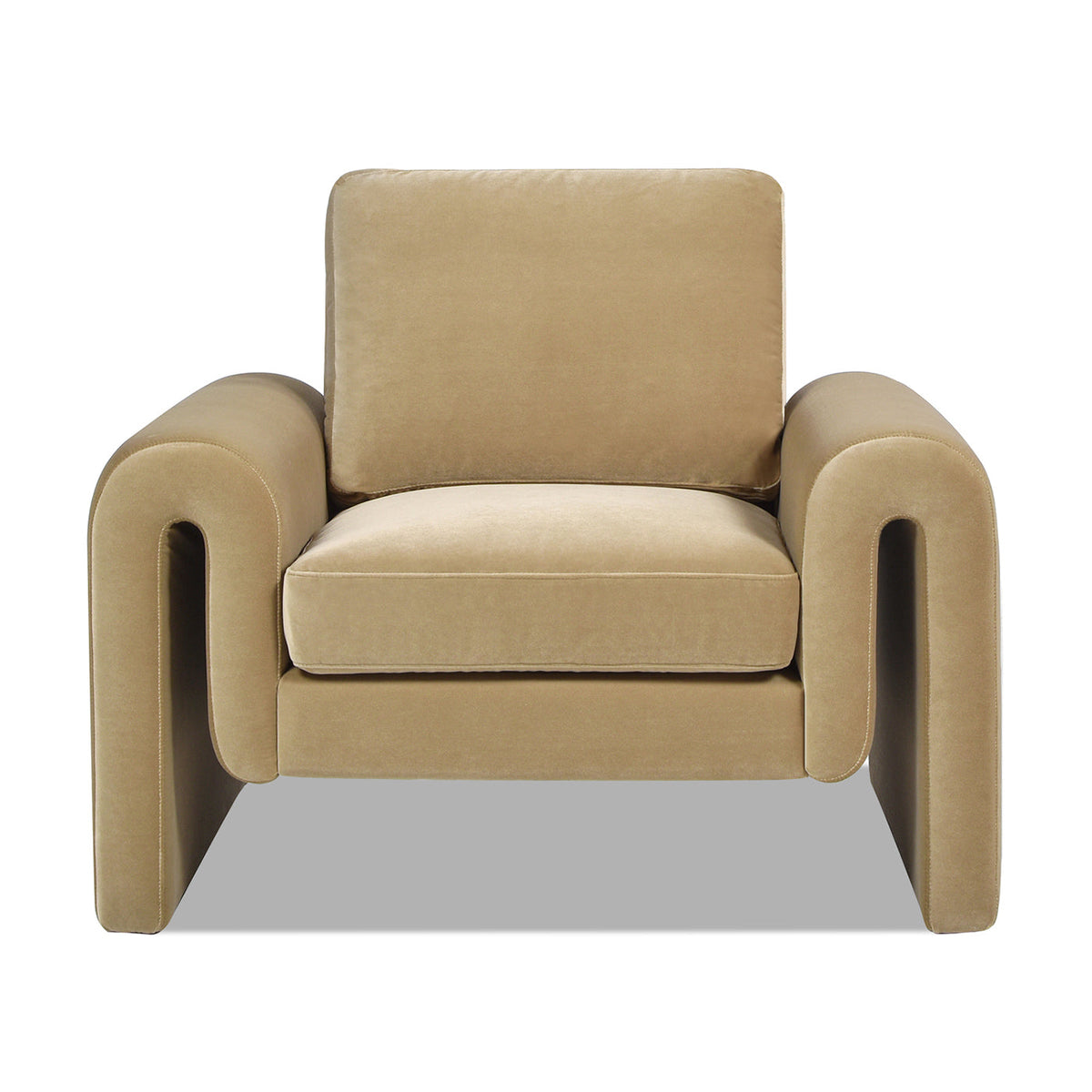 Mason 40" Arched Arm Chair, Camel