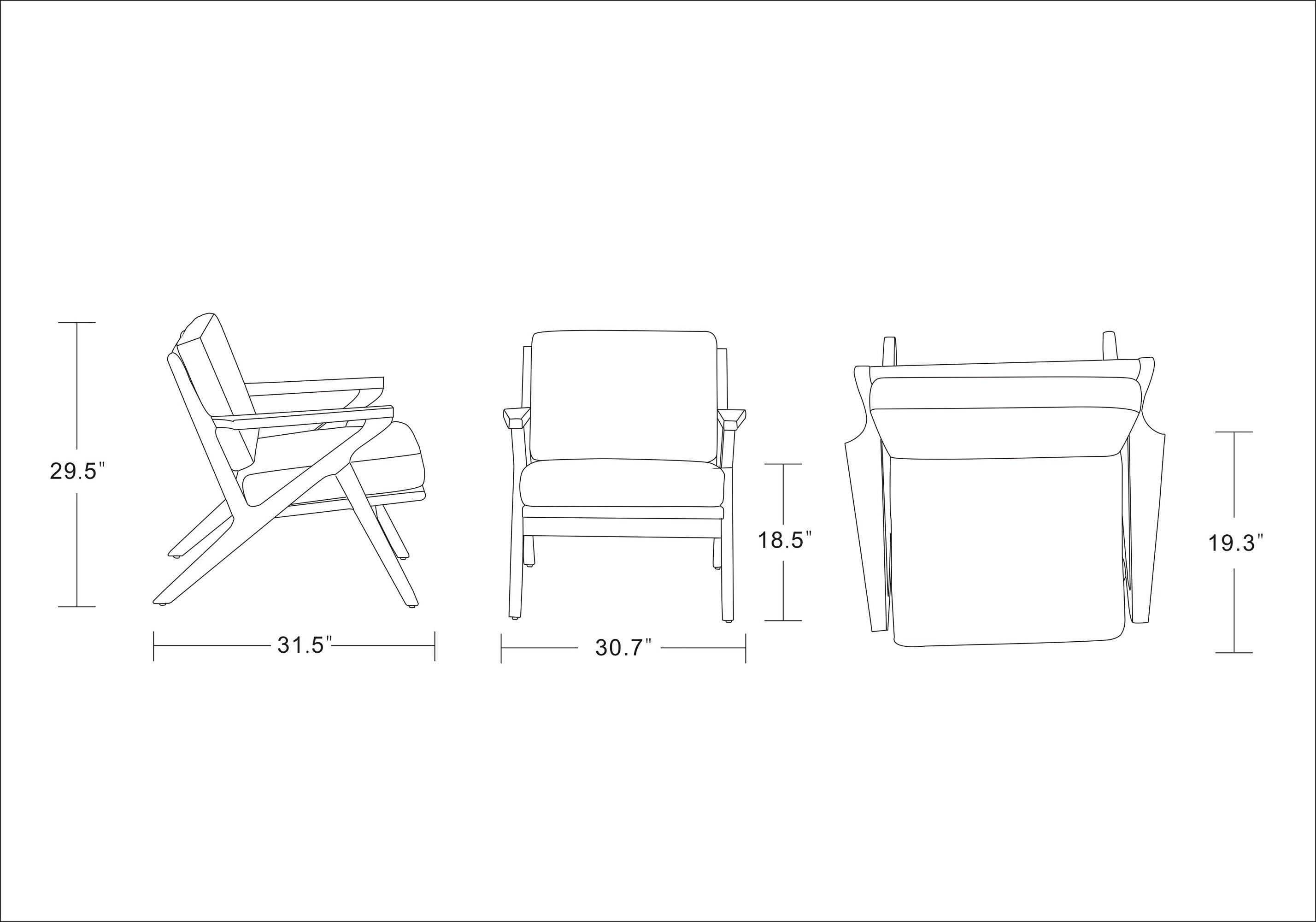 Martelle Twill Weave Accent Armchair