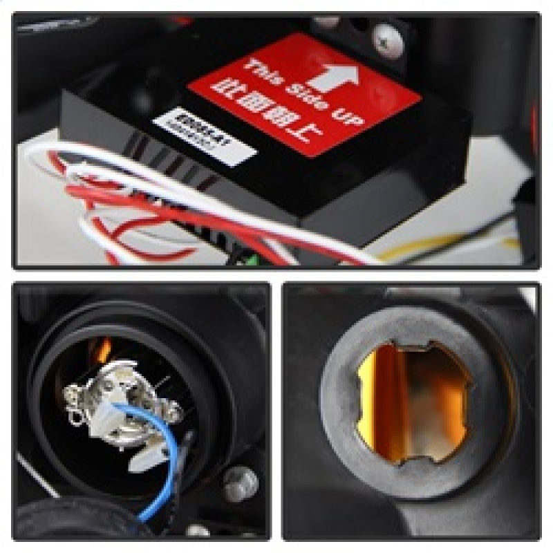 Spyder Ford Expedition 07-13 Projector Headlights Light Tube DRL Blk PRO-YD-FE07-LTDRL-BK 5079503