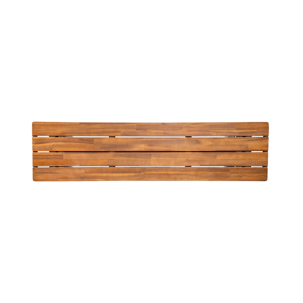 Outdoor Acacia Wood Bench Set of 2