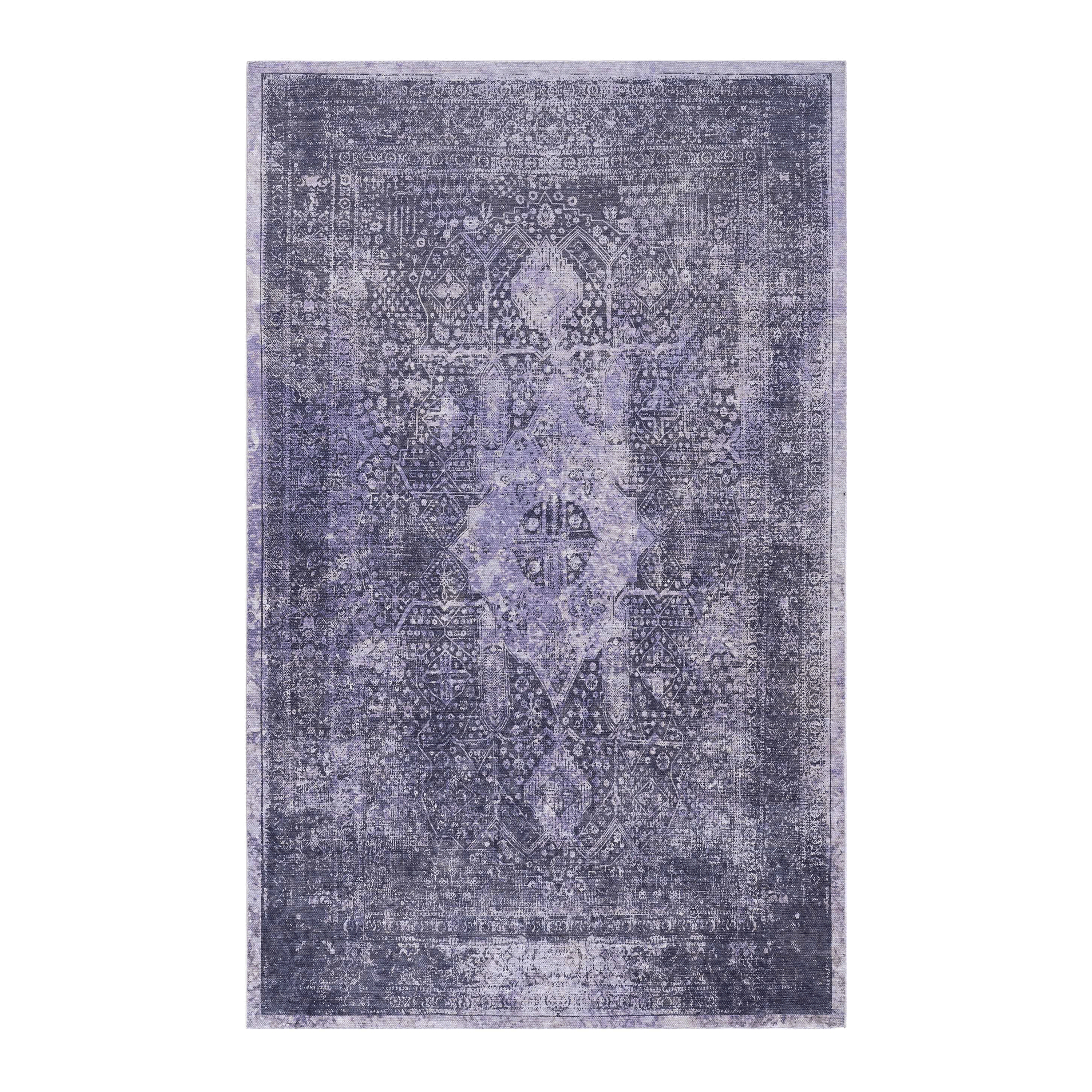 Maval Anthracite Washable Rug 9x12 Area Rug