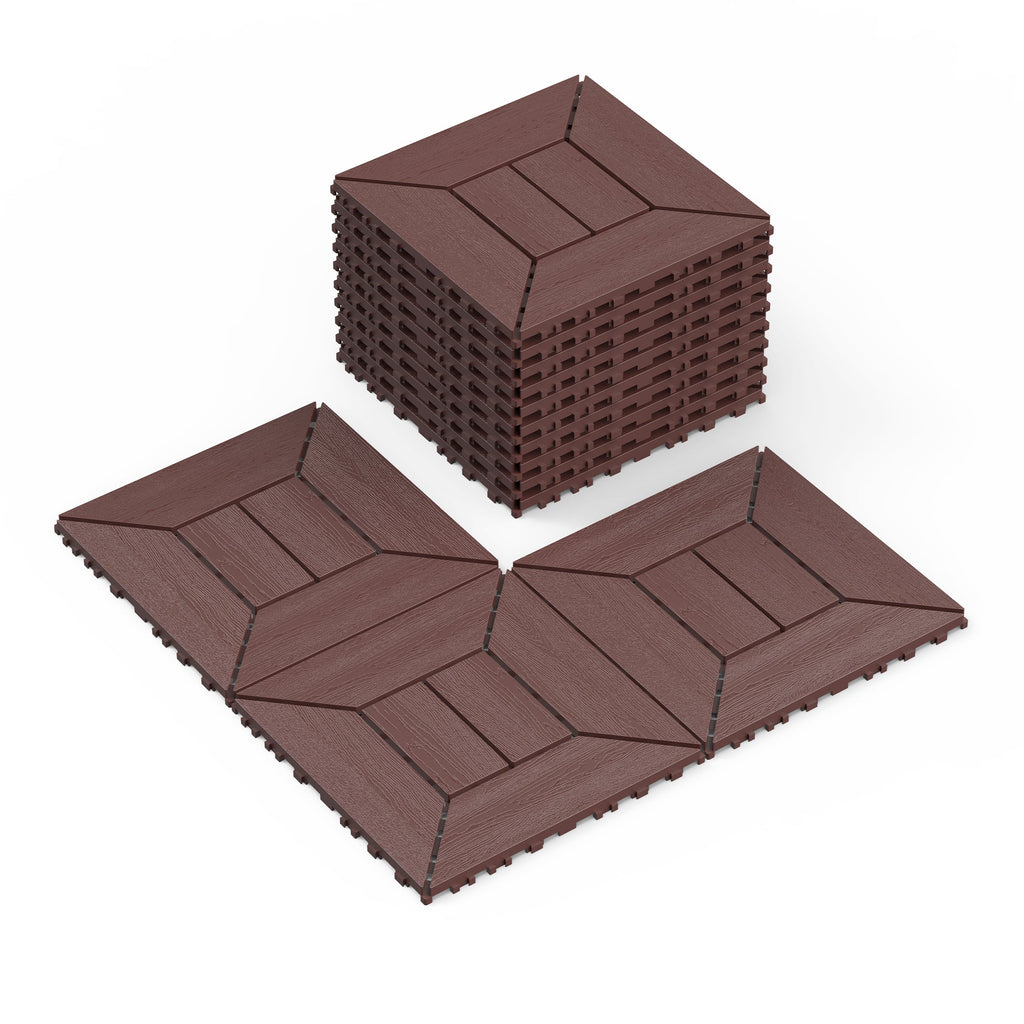 12 Inch Interlocking Deck Tiles