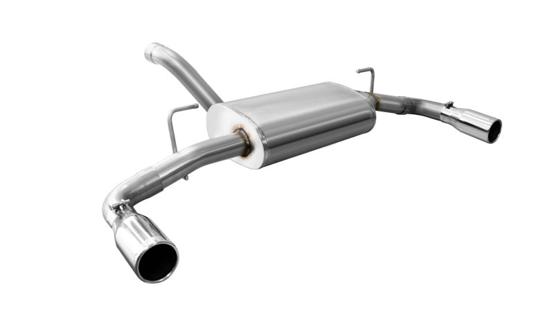 Corsa 18+ Jeep Wrangler JL 2.5in Dual Rear Exit Polished Tips Touring Axle-Back Exhaust 21016