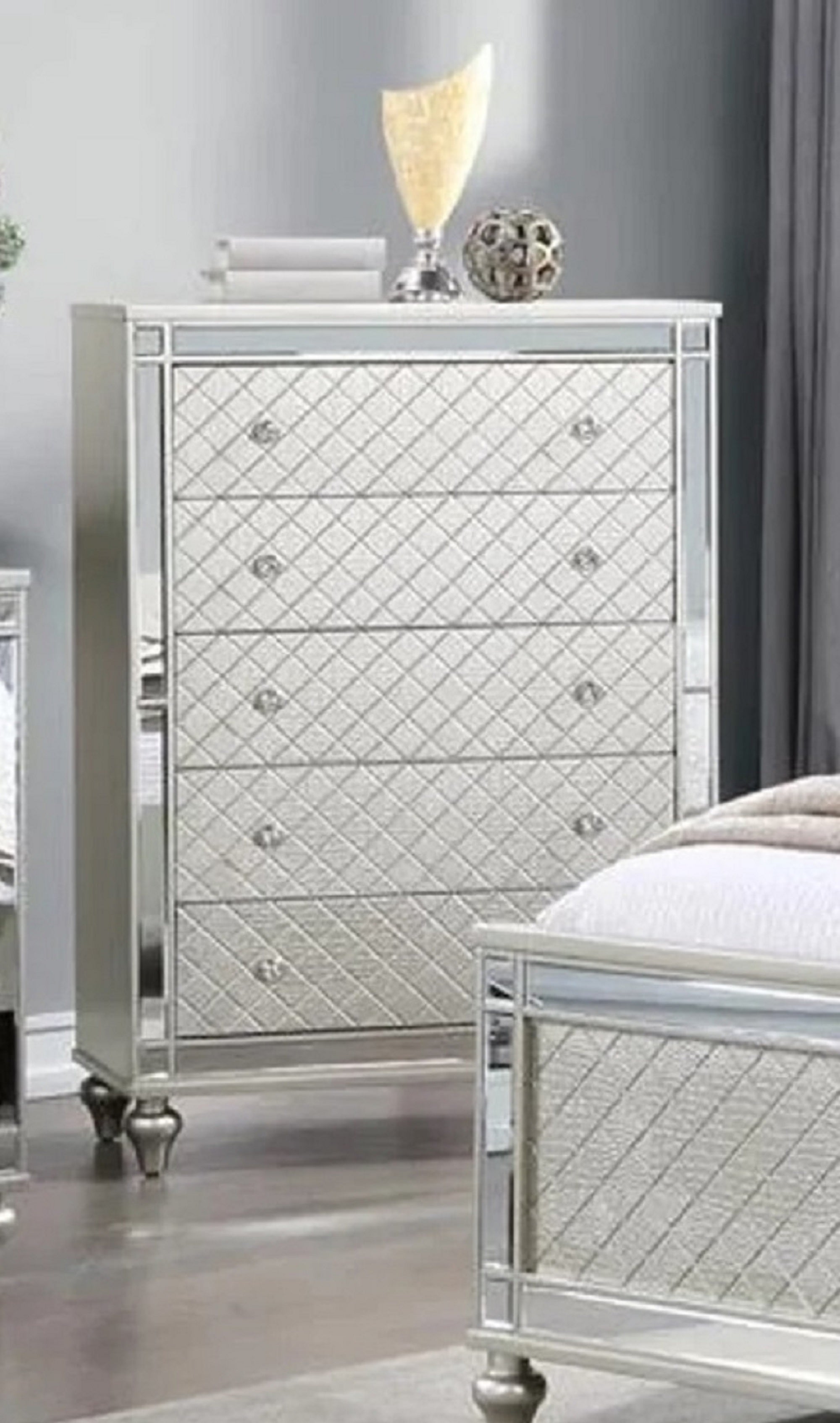 Glam 5-Drawer Bedroom Chest
