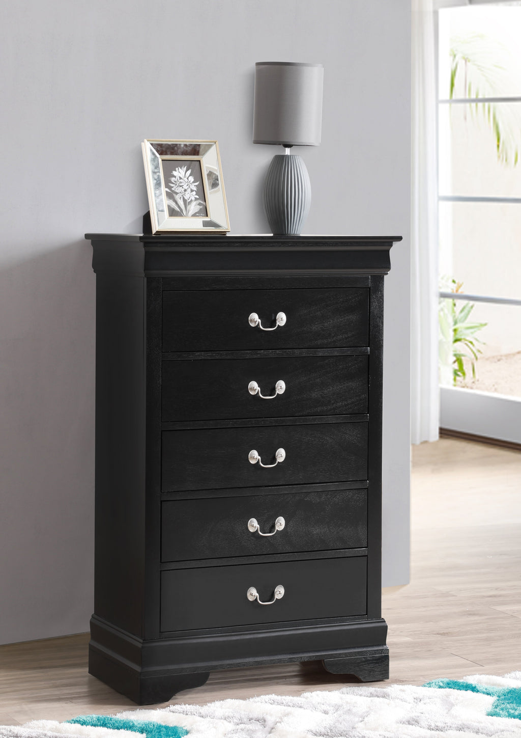 LouisPhillipe G02150-CH Black Chest