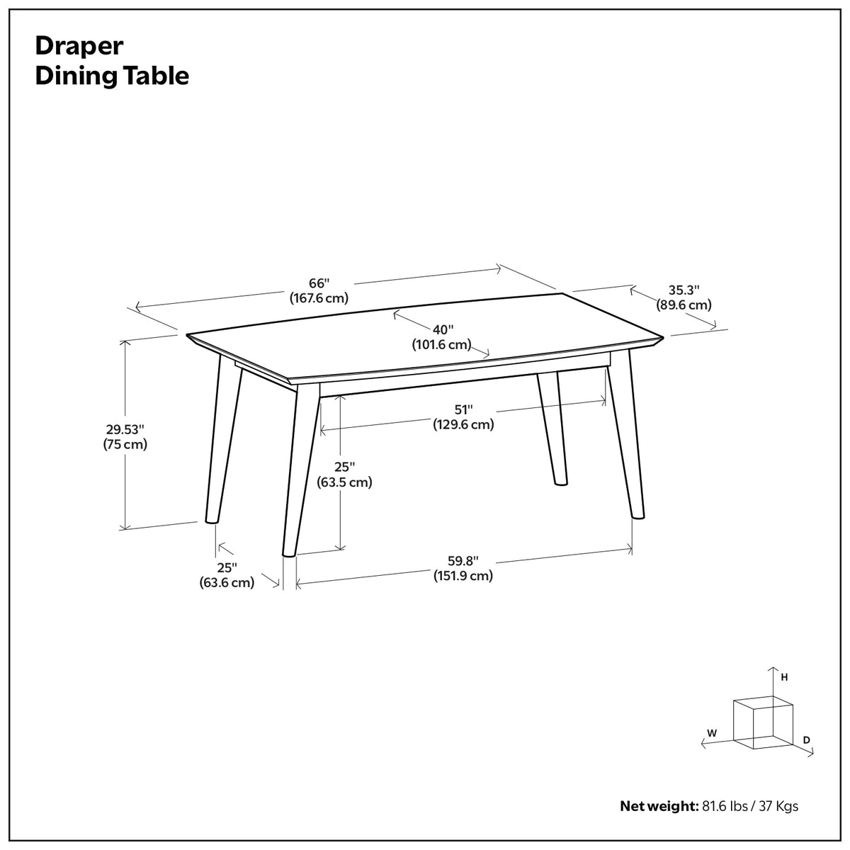 Draper Dining Table