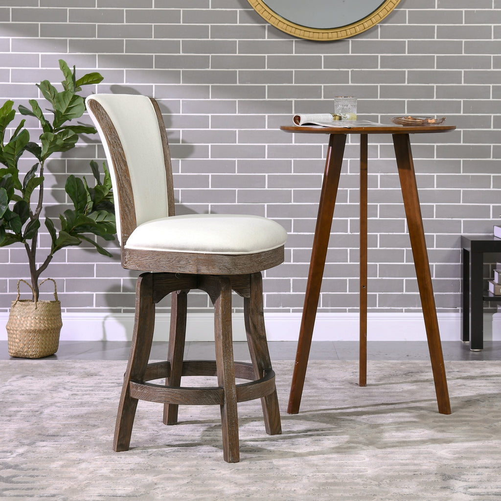Henry 27" Armless Swivel Counter Height Bar Stool