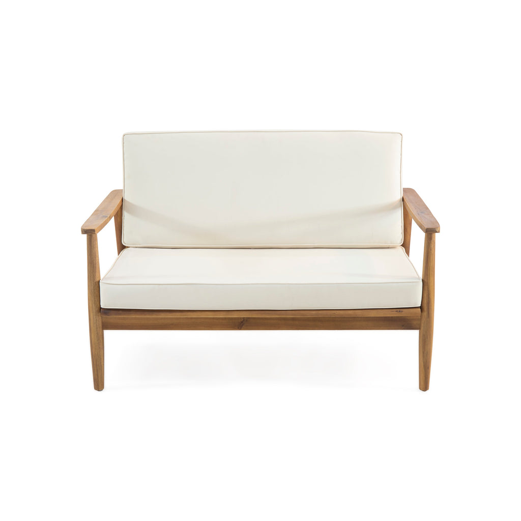 Patio Loveseat and Coffee Table Set with Cushions