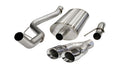 Corsa Performance 11-13 Ford F-150 Raptor 6.2L V8 Polished Sport Cat-Back Exhaust