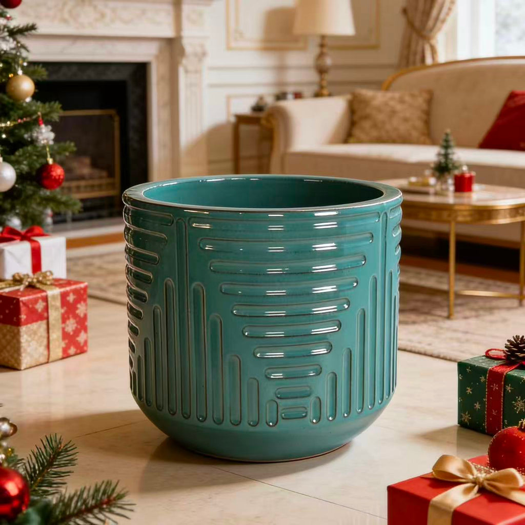 Handmade Ceramic Planter - 16 Inch Diameter