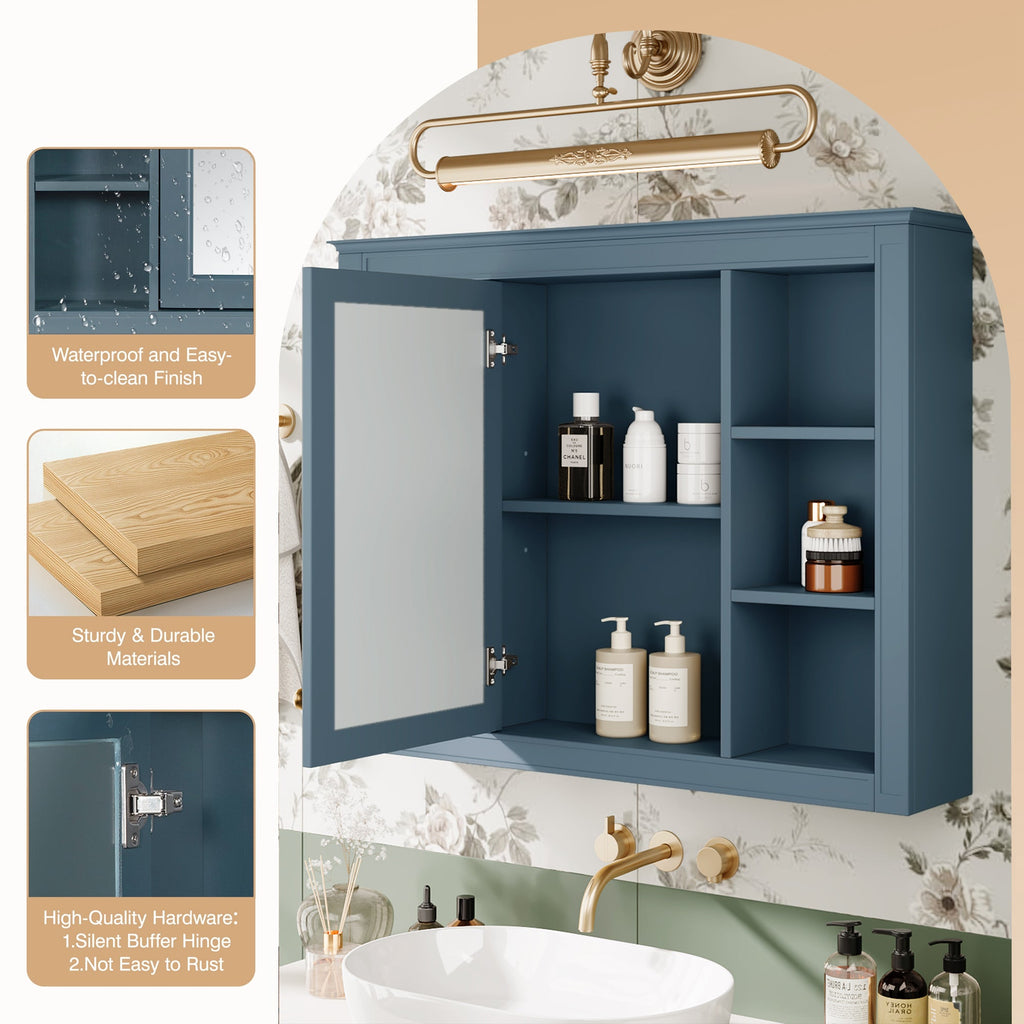35'' x 28'' Modern Bathroom Wall Mounted Medicine Cabinet