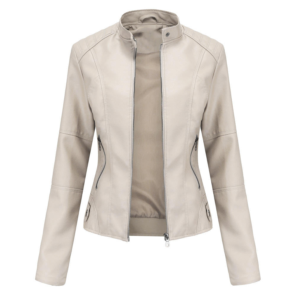 Arrival Hot-Selling AutumnWinter Womens Fashionable PU Leather Suit