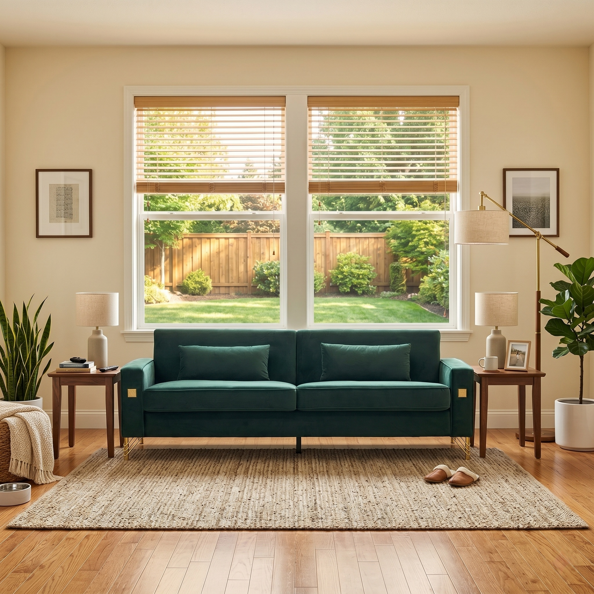 FX-P18-RG2 Luxury Emerald Sofa