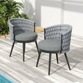 Outdoor Dining Chair - Metal & Rope