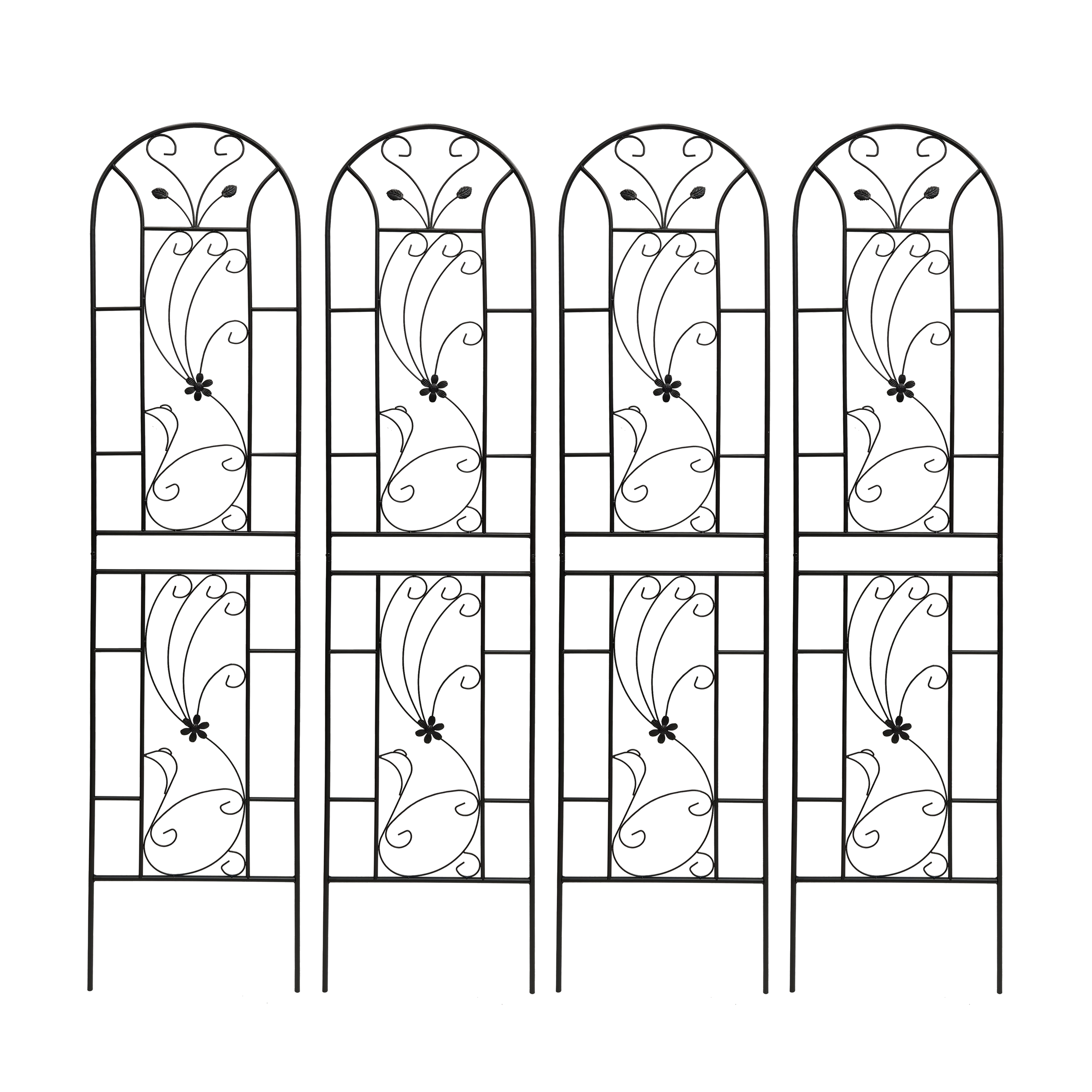 4 Pack Metal Garden Trellis