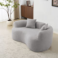 66.93 Inch Curved Loveseat