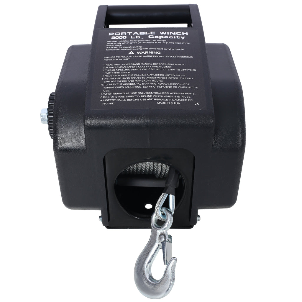 12V 2000lbs Electric Trailer Winch