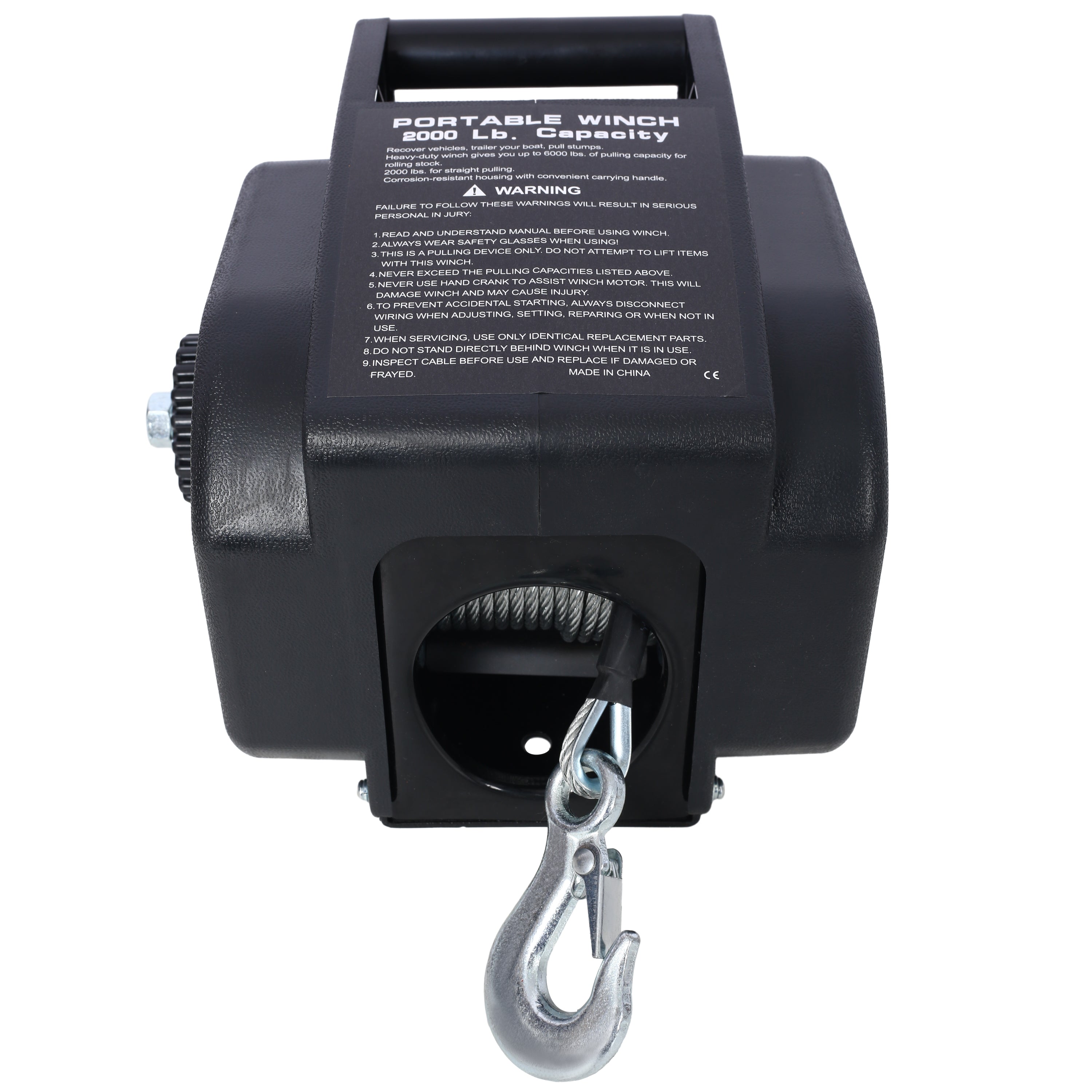 12V 2000lbs Electric Trailer Winch